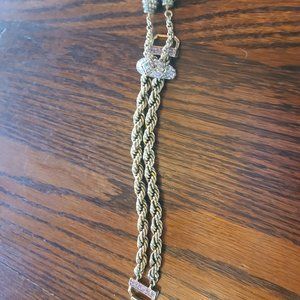 Double strand chain bracelet